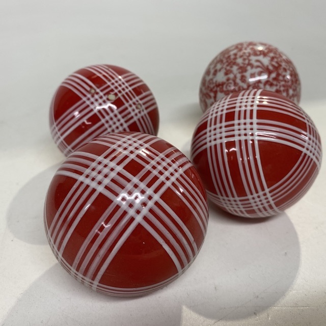 BALL, Red White Ceramic